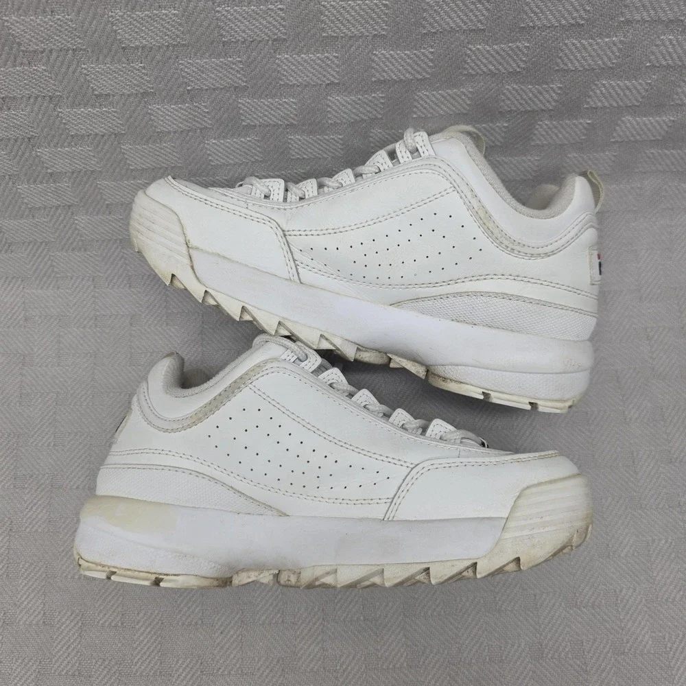 FILA Disruptor II White Women's Size 7 Chunky Platform Sneaker 5FM00002-125